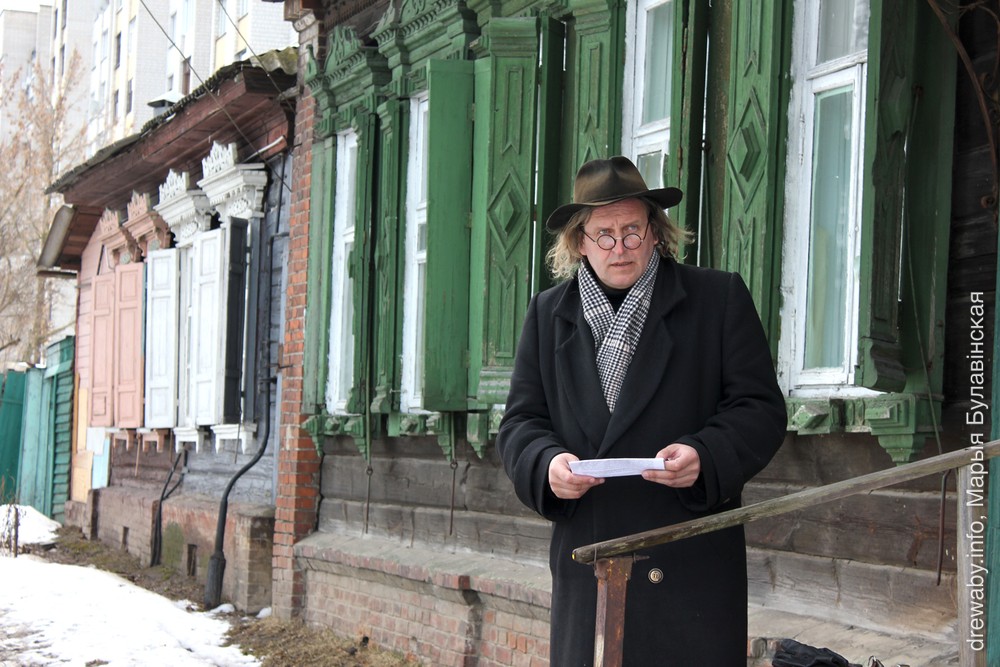 2013 г. Актор Юры Жыгамонт падчас здымкаў перадачы "Падарожжы дылетанта"